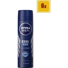Nivea Men Cool Kick Fresh 6x150 ml Erkek Sprey Deodorant