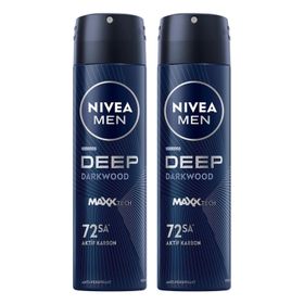 Nivea Men Deep Darkwood 2x150 ml Erkek Deodorant