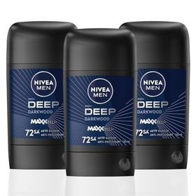 Nivea Men Deep Darkwood 3x50 ML Erkek Stick Deodorant