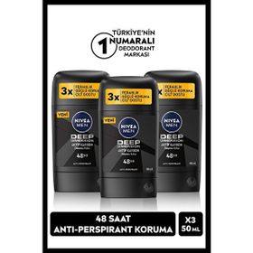 Nivea Men Deep Darkwood 3x50 ML Erkek Stick Deodorant