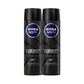 Nivea Men Deep Dimension 2x150 ml Erkek Deodorant