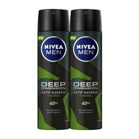 Nivea Men Deep Dimension 2x150 ml Erkek Deodorant