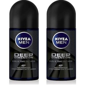 Nivea Men Deep Dimension 2x50 ml Erkek Roll-On Deodorant