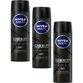 Nivea Men Deep Dimension 3x150 ml Erkek Deodorant
