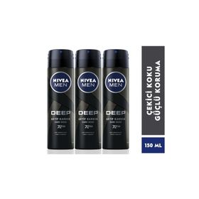 Nivea Men Deep Dimension 3x150 ml Erkek Deodorant
