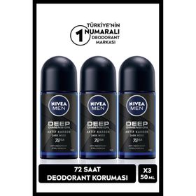 Nivea Men Deep Dimension 3x50 ml Deodorant Roll-On