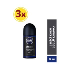 Nivea Men Deep Dimension 3x50 ml Deodorant Roll-On