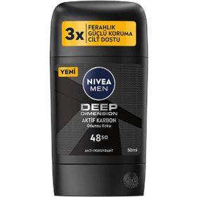 Nivea Men Deep Dimension 50 ml Aktif Karbon Odunsu Erkek Stick Deodorant