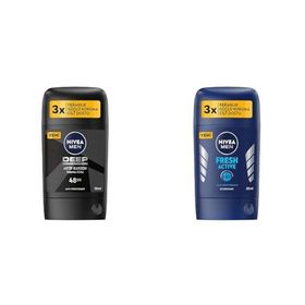 Nivea Men Deep Dimension 50 ml ve Fresh Active 50 ml Erkek Stick Deodorant