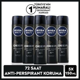Nivea Men Deep Dimension 5x150 ml Erkek Deodorant