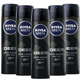 Nivea Men Deep Dimension 5x150 ml Erkek Deodorant
