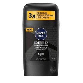 Nivea Men Deep Dimension Aktif Karbon 50 ml Erkek Stick Deodorant