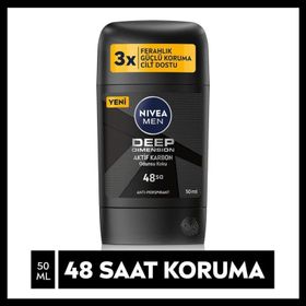 Nivea Men Deep Dimension Aktif Karbon 50 ml Erkek Stick Deodorant