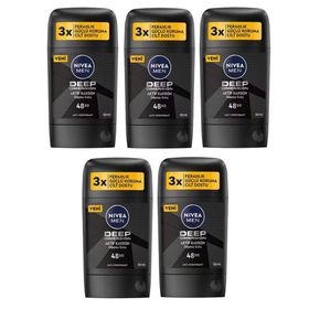 Nivea Men Deep Dimension Aktif Karbon 5x50 ML Erkek Stick Deodorant