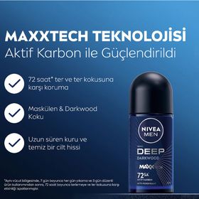 Nivea Men Deep Dimension Beat 50 ml Erkek Deodorant Roll-On
