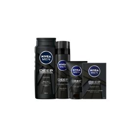 Nivea Men Deep Dimension Clean 500 ml Duş Jeli + Deep Dimension 200 ml Tıraş Jeli + Deep Dimension 100 ml Yüz&Sakal Yıkama Jeli +Deep Dimension 100 ml Tıraş Sonrası Losyon