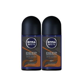 Nivea Men Deep Dimension Espresso 2x50 ml Erkek Roll-On Deodorant