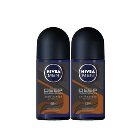 Nivea Men Deep Dimension Espresso 2x50 ml Erkek Roll-On Deodorant