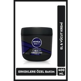 Nivea Men Deep Kavanoz 400 ml El Vücut Bakım Kremi