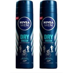 Nivea Men Dry Fresh 2x150 ml Sprey Deodorant