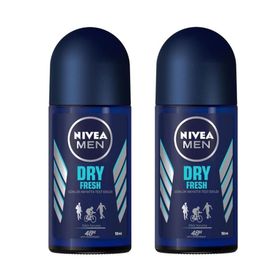 Nivea Men Dry Fresh 2x50 ml Erkek Roll-On