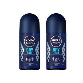 Nivea Men Dry Fresh 2x50 ml Erkek Roll-On