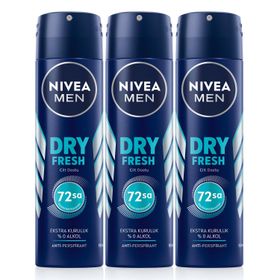 Nivea Men Dry Fresh 3x150 ml Sprey Deodorant