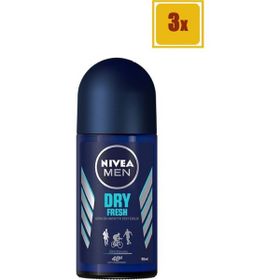 Nivea Men Dry Fresh Roll On 3x50 ml Erkek Deodorant