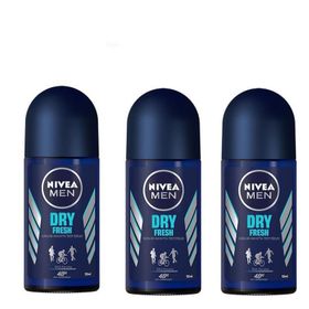 Nivea Men Dry Fresh Roll On 3x50 ml Erkek Deodorant