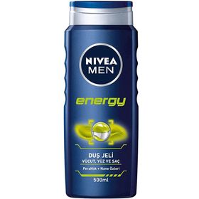 Nivea Men Energy Ferahlık 3x500 ml Duş Jeli