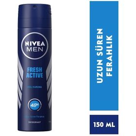 Nivea Men Erkek Fresh Active 48 Saat Anti-Perspirant Koruma 150 ml Sprey Deodorant
