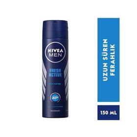 Nivea Men Erkek Fresh Active 48 Saat Anti-Perspirant Koruma 150 ml Sprey Deodorant