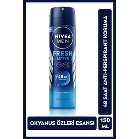 Nivea Men Erkek Fresh Active 48 Saat Anti-Perspirant Koruma 150 ml Sprey Deodorant