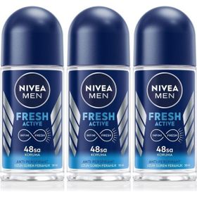 Nivea Men Erkek Fresh Active 48 Saat Deodorant Koruması 3x50 ml Roll-On Deodorant