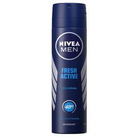 Nivea Men Fresh Active 150 ml Hızlı Kuruma Erkek Sprey Deodorant