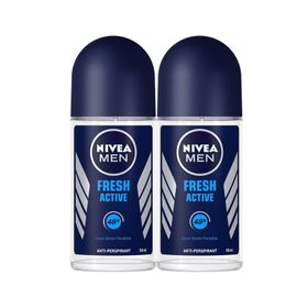 Nivea Men Fresh Active 2 x 50 ml Erkek Roll-On Deodorant