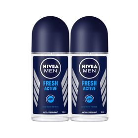 Nivea Men Fresh Active 2 x 50 ml Erkek Roll-On Deodorant