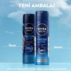 Nivea Men Fresh Active 2x150 ml Sprey Deodorant