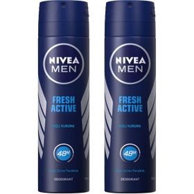 Nivea Men Fresh Active 2x150 ml Sprey Deodorant