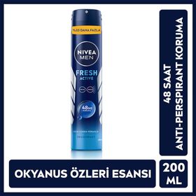 Nivea Men Fresh Active 2x200 ML Sprey Deodorant