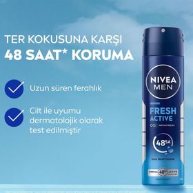 Nivea Men Fresh Active 2x50 ml Fresh Active 150 ml Stick ve Sprey Deodorant