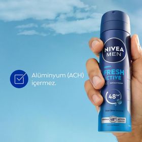 Nivea Men Fresh Active 2x50 ml Fresh Active 150 ml Stick ve Sprey Deodorant