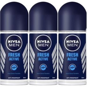 Nivea Men Fresh Active 3x50 ml Erkek Roll-On Deodorant