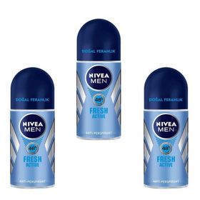 Nivea Men Fresh Active 3x50 ml Erkek Roll-On Deodorant