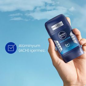 Nivea Men Fresh Active 50 ml Alüminyumsuz Stick Deodorant