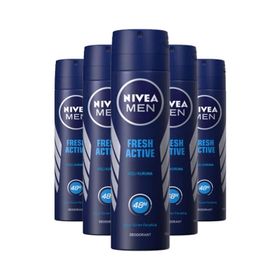 Nivea Men Fresh Active 5x150 ml Erkek Sprey Deodorant