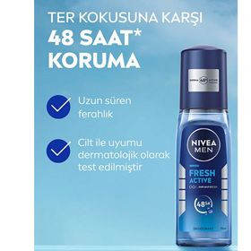 Nivea Men Fresh Active 75 ml Erkek Pump Deodorant