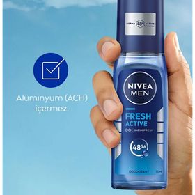 Nivea Men Fresh Active 75 ml Erkek Pump Deodorant