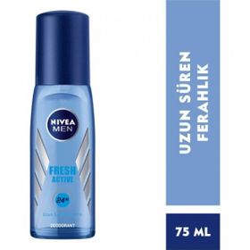 Nivea Men Fresh Active 75 ml Pump Erkek Sprey Deodorant