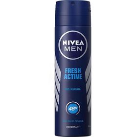 Nivea Men Fresh Active Pudrasız 3x150 ml Erkek Sprey Deodorant
